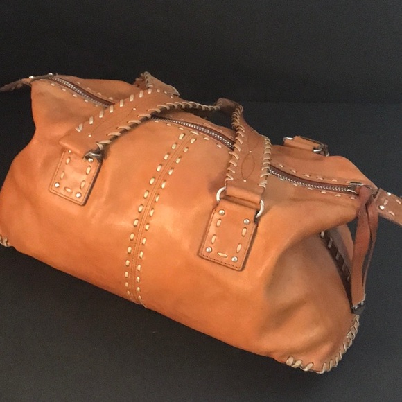 MICHAEL KORS STUNNING 100% LEATHER BOHO BAG WITH TOP STITCHING - Picture 4 of 12